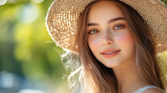 teen girl in style clothes teen girl fashion summer style outfit teen girl in summer style clothing enjoying weather teen girl in summer style posing summer fashion : Generative AI