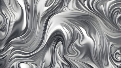 Obraz premium silver ink liquid background 