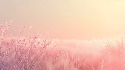 serene scene with subtle transitions between light yellow and pale pink tones. 32k, full ultra hd, high resolution