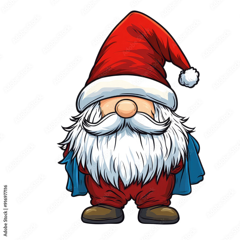 Wall mural santa gnome