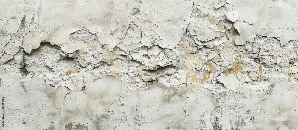 Poster texture of a dusty white cement or concrete wall providing an empty spot for an image. creative bann