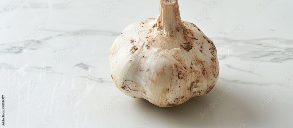 Poster Taro on a clear white surface with ample copy space image for text or designs