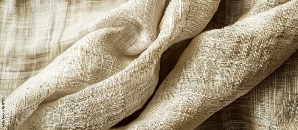 Leinwandbilder Background with linen texture and copy space image available