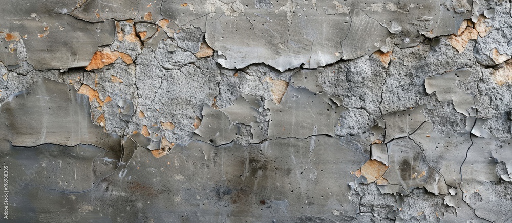 Aufkleber high resolution textures of concrete walls with cracked and peeling paint featuring a copy space ima