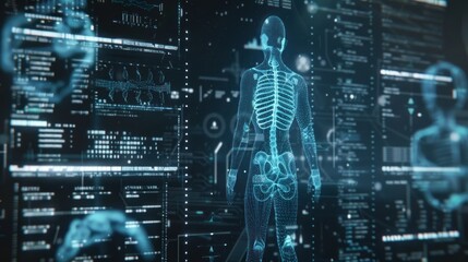 Digital Human Skeleton Anatomy