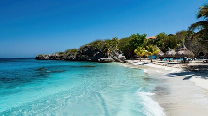 Naklejka premium Tropical Paradise Beach