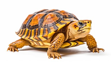 Fototapeta premium A Close-Up of a Turtle with a Striking Pattern