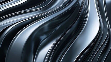 Naklejka premium 3D abstract background, showcasing sleek lines and luxurious textures that add a touch of sophistication to any room.