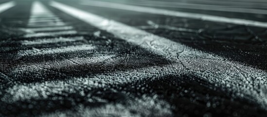 Black and white lines on the sports field create an abstract sports background or texture perfect for copy space images