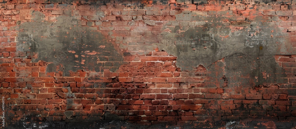 Aufkleber Various textured and background options featuring an old red brick wall with space for adding images. . image with copy space