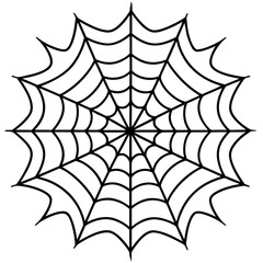 spider web isolated on white vector