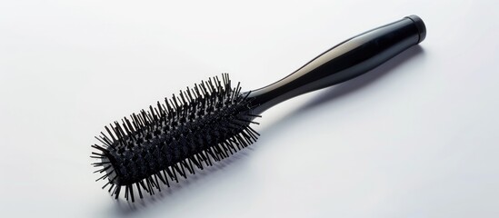 An indispensable hair styling tool the black hair roll comb also known as a round brush features a cylindrical barrel with bristles around the entire surface ideal for hairstyling especially on long