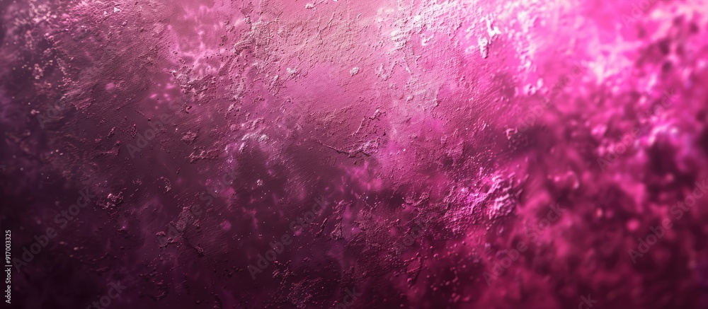 Poster abstract background with a grainy dark pink color gradient and a textured noise effect ideal for cop