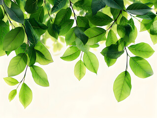 Leaves on the background illustration