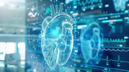 Obraz premium Smart medical devices with IoT connectivity