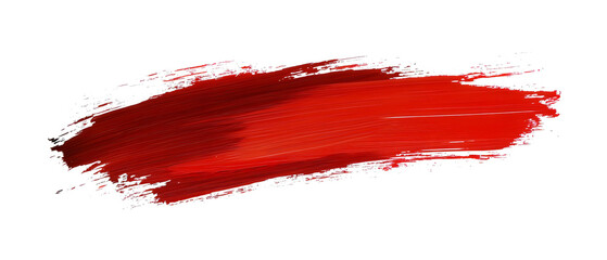 red paint brush stroke isolated isolated background transparent png