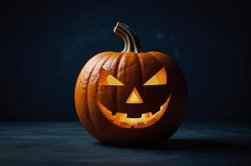 halloween pumpkin isolated on black