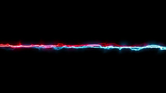 Seamless loop animation rectangle frame 4K video motion graphic. Animated borders frame glowing neon electric lights. abstract lightning neon rectangle frame line animation. Lightning Thunderbolt