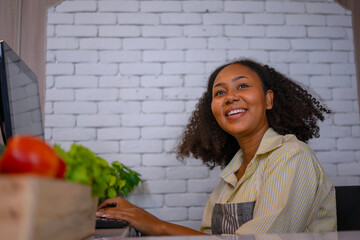 Entrepreneur is working at minimart.