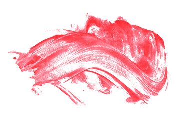 Red brush strokes on transparent background.