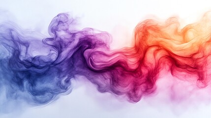 Fototapeta premium Soft Watercolor Stain Design on Clear Background for Artistic Projects - Generative AI