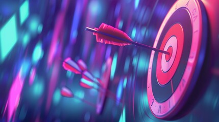 Arrow Hits the Bullseye in a Neon World