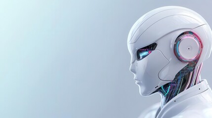 Assessment of procedures by intelligence algorithms side view highlighting accuracy technology tone Vividselective focus on foreground, copy space for text, ultra HD,