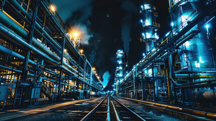 Naklejka premium Smart sensors and AI for industrial maintenance