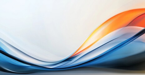 Fototapeta premium Abstract Blurred Background with Blurred Shapes of Blue, Red, and Orange Colors on a Black Background