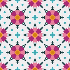 seamless pattern with flowers