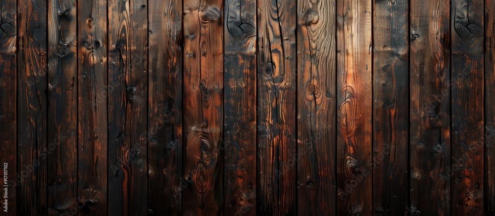 Wall mural a dark wood textured backdrop displaying a vintage natural pattern suitable for graphic design proje