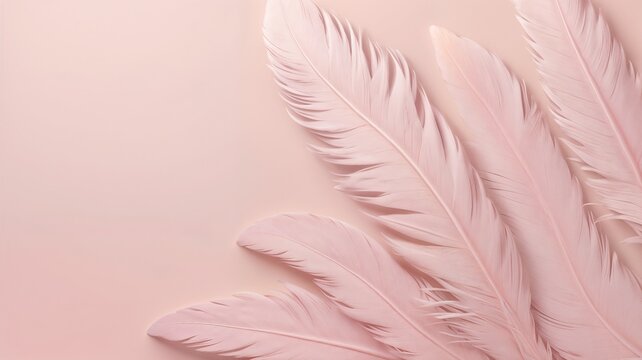 pink and white feathers