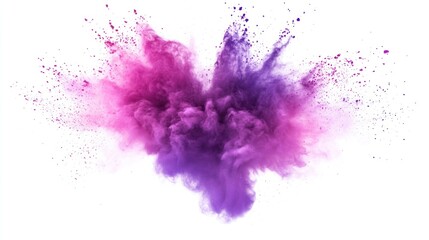 Purple and Pink Powder Explosion