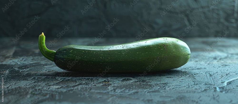 Poster zucchini with copy space image