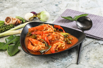 Thai Panang curry witn prawn