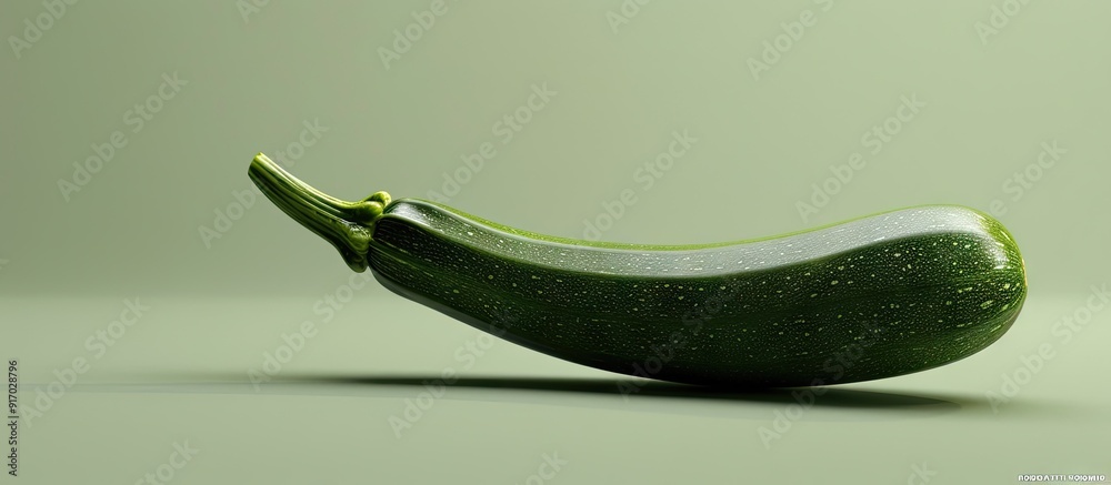 Poster zucchini with copy space image
