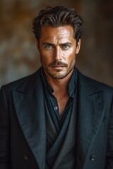 Obraz premium Photo portrait of a man in a suit