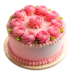 Soft Pink birthday cake