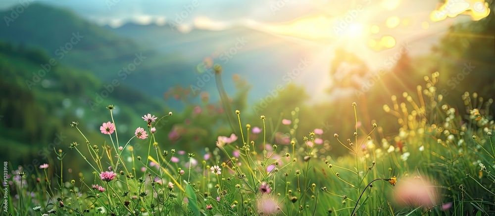 Aufkleber beautiful nature themed travel photo with a blurred background and empty copy space image