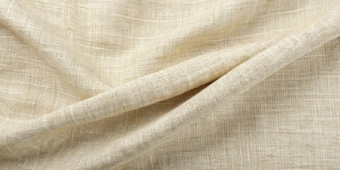 Description of elegant timeless beige linen fabric texture, seamless and soft