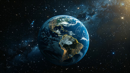 earth in space