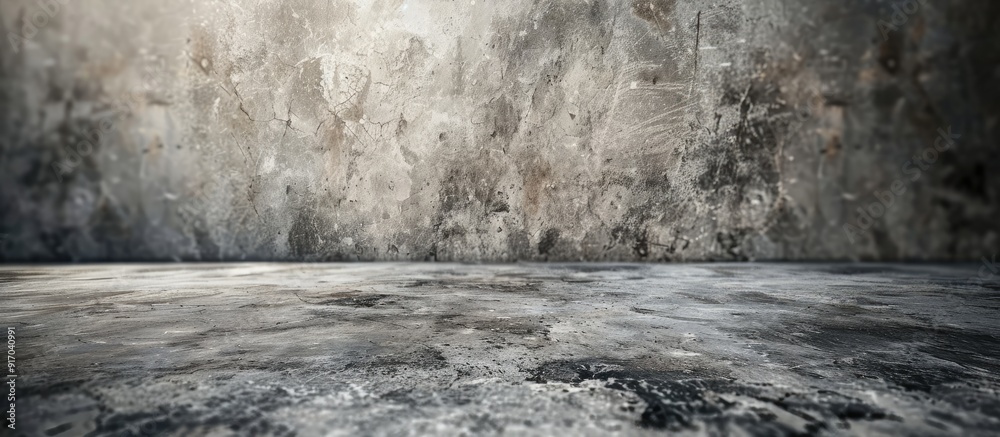 Aufkleber vintage abstract texture background on a black and white concrete floor with copy space image
