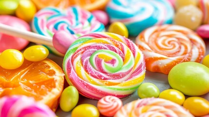 Colorful Candy and Lollipops