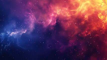 Naklejka premium strong background for a PPT deck, blurry gradient, emotional, grainy, dark purple and blue, with tiny speckles of yellow