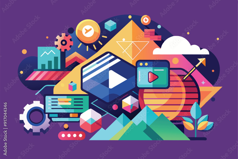 Poster an overview of top web design tools for beginners, featuring icons and screenshots that highlight th