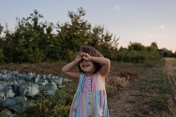 girl in the field