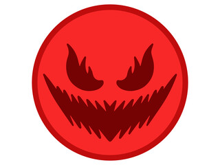 Horror Face Halloween Day Illustration