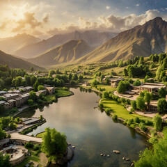 lake in the mountains