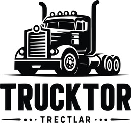 black old tractor silhouette on white background