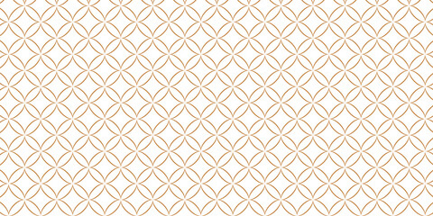 Fototapeta premium Golden vector seamless pattern with small diamonds , star shapes ,rhombuses . Abstract gold and white geometric texture . Simple minimal wide repeat background . Luxury design for decor , wallpaper